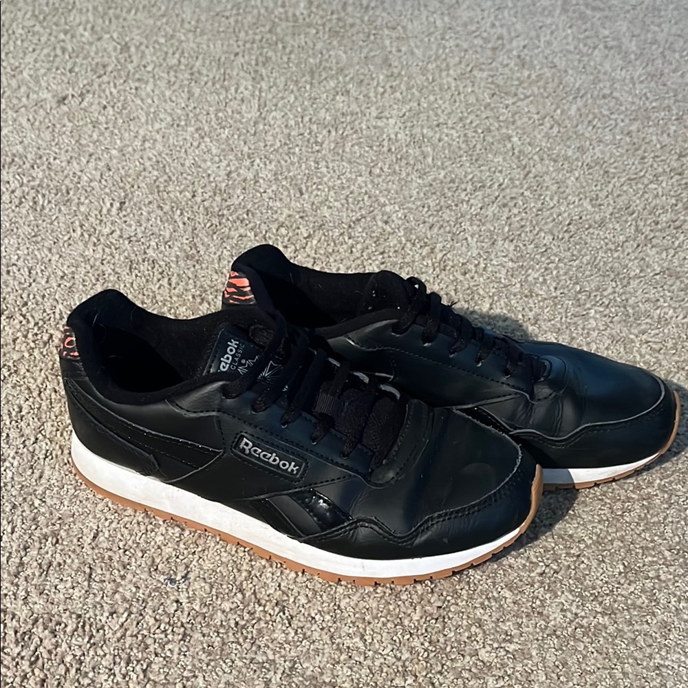 Reebok Black and White Sneakers with Classic Design